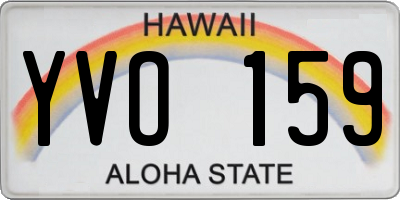 HI license plate YVO159