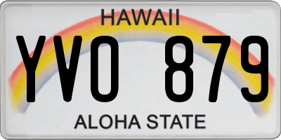 HI license plate YVO879