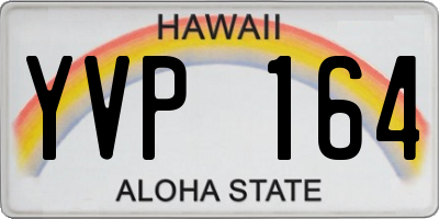 HI license plate YVP164