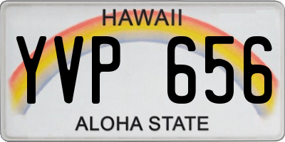 HI license plate YVP656