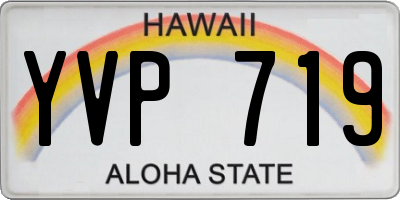 HI license plate YVP719