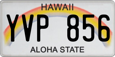 HI license plate YVP856