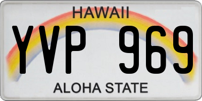 HI license plate YVP969