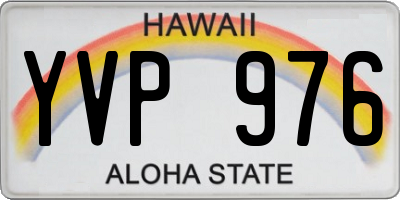 HI license plate YVP976