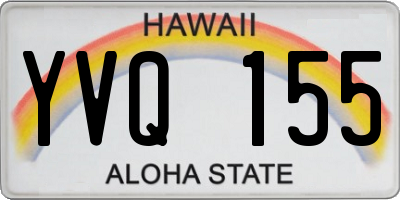 HI license plate YVQ155