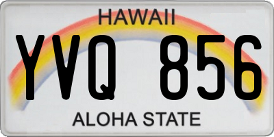 HI license plate YVQ856