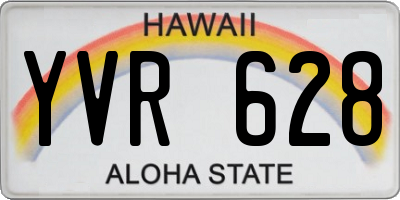 HI license plate YVR628