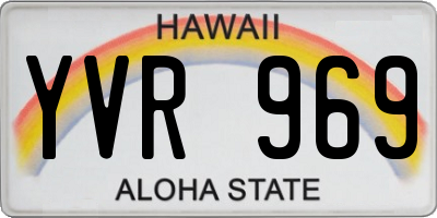 HI license plate YVR969