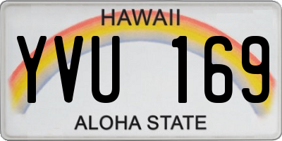 HI license plate YVU169