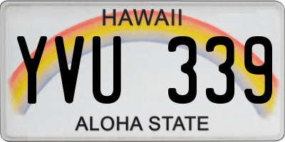 HI license plate YVU339