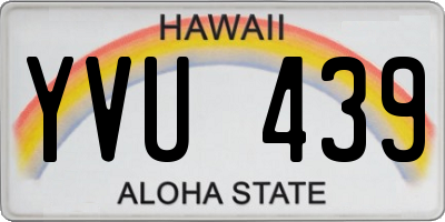HI license plate YVU439