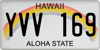 HI license plate YVV169