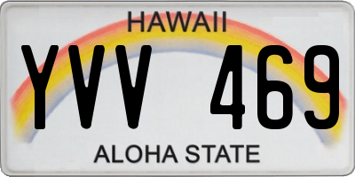 HI license plate YVV469