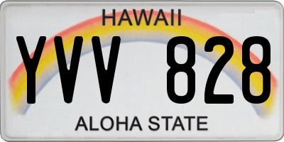HI license plate YVV828