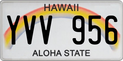 HI license plate YVV956