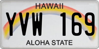 HI license plate YVW169