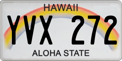 HI license plate YVX272