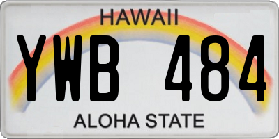 HI license plate YWB484