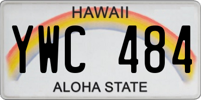 HI license plate YWC484