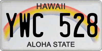 HI license plate YWC528