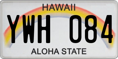 HI license plate YWH084