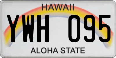 HI license plate YWH095