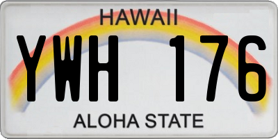HI license plate YWH176