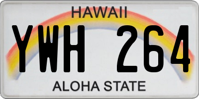 HI license plate YWH264
