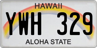 HI license plate YWH329