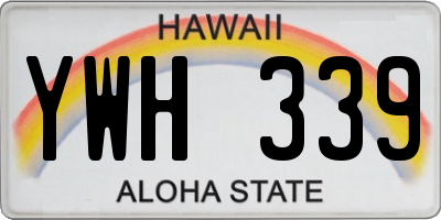 HI license plate YWH339
