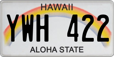 HI license plate YWH422