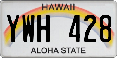 HI license plate YWH428