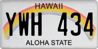 HI license plate YWH434