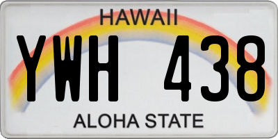 HI license plate YWH438