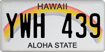 HI license plate YWH439