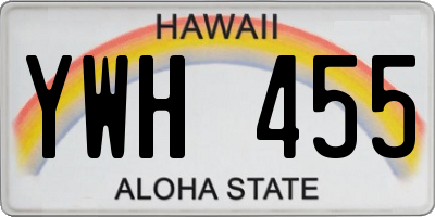 HI license plate YWH455