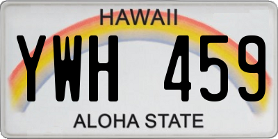 HI license plate YWH459