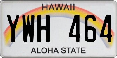 HI license plate YWH464