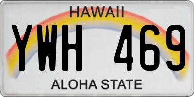 HI license plate YWH469