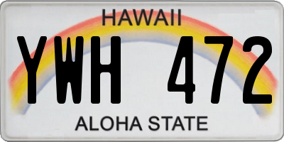 HI license plate YWH472