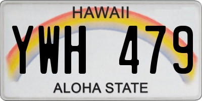HI license plate YWH479