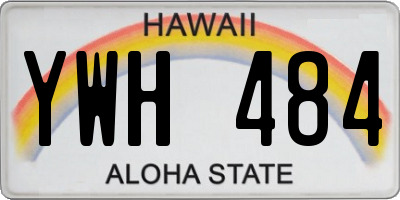 HI license plate YWH484