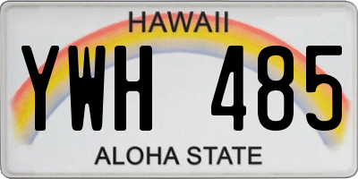 HI license plate YWH485