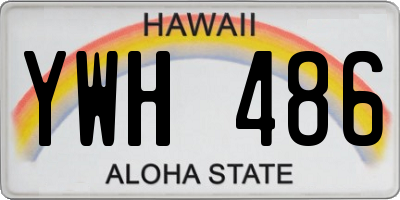 HI license plate YWH486