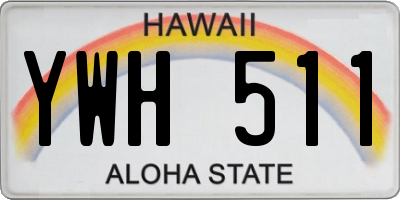 HI license plate YWH511