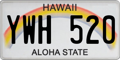 HI license plate YWH520