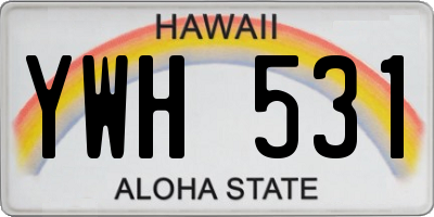 HI license plate YWH531