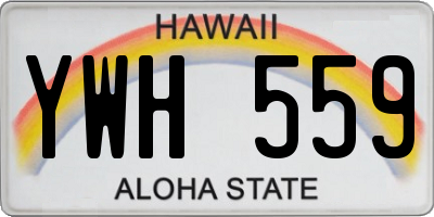 HI license plate YWH559