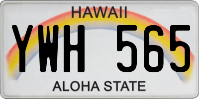 HI license plate YWH565
