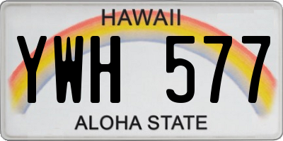 HI license plate YWH577